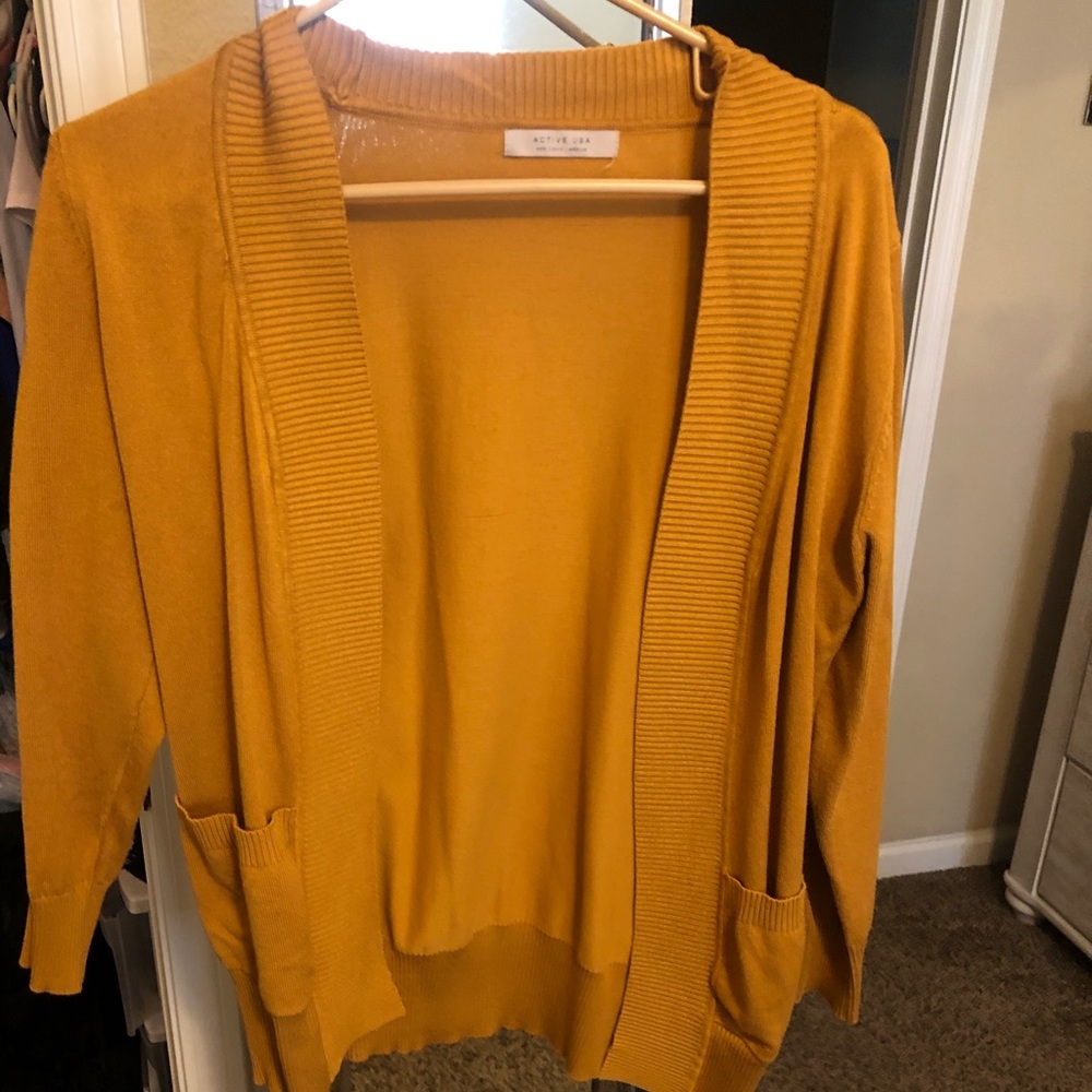 Mustard Light Cardigan